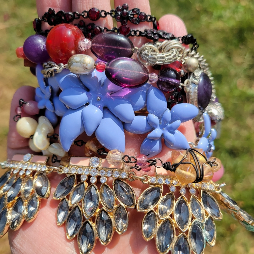 Bundle of 5 Necklaces ~ Talbots ~ BaubleBar ~ Coldwater Creek ~ Bib ~ Boho